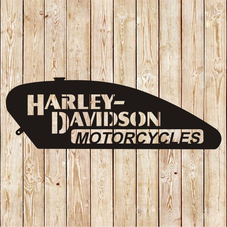 Harley-Davidson sign Gas tank cut