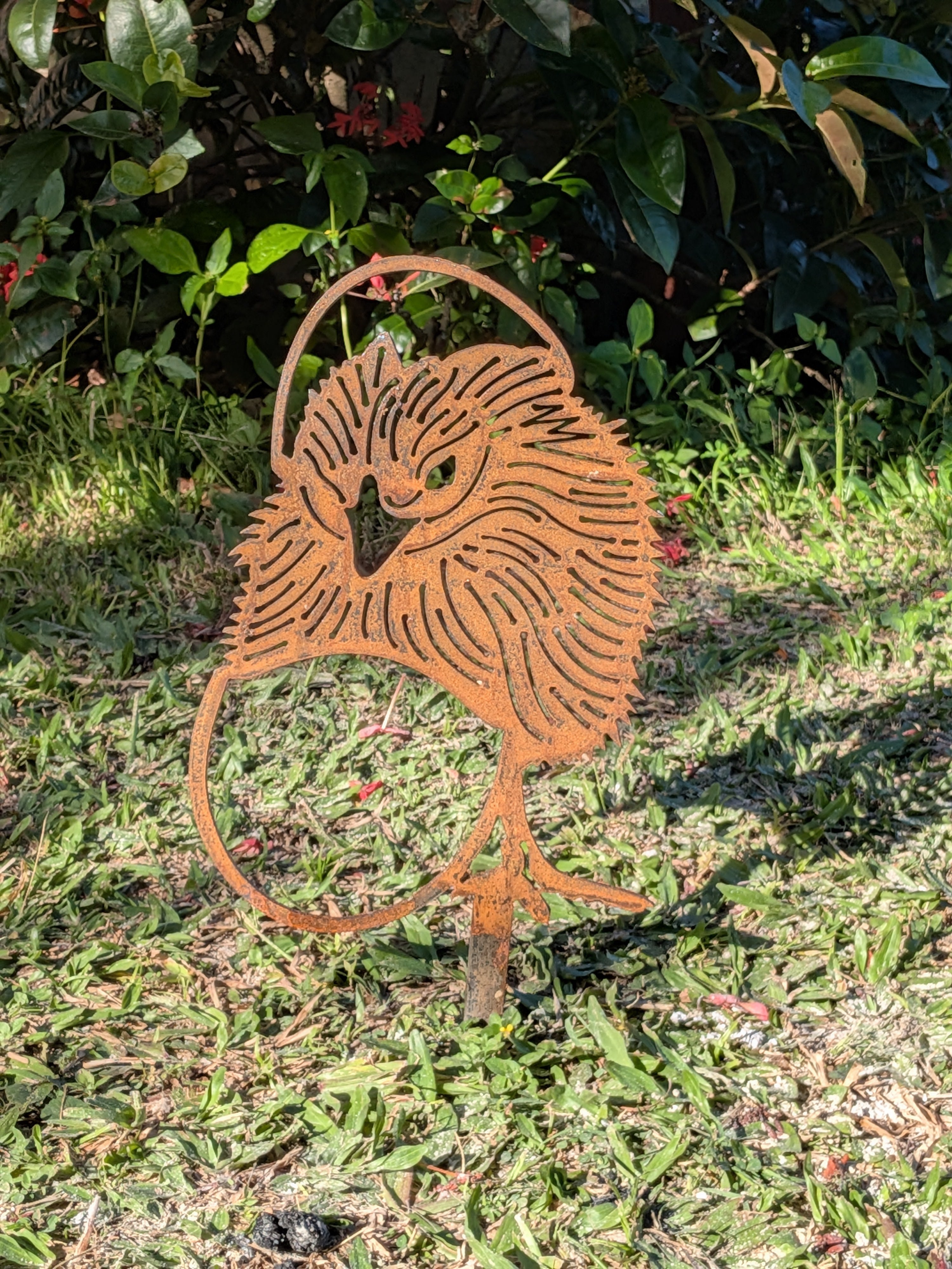 Chicken Garden Stake No. 2 – Corten Steel Garden Art