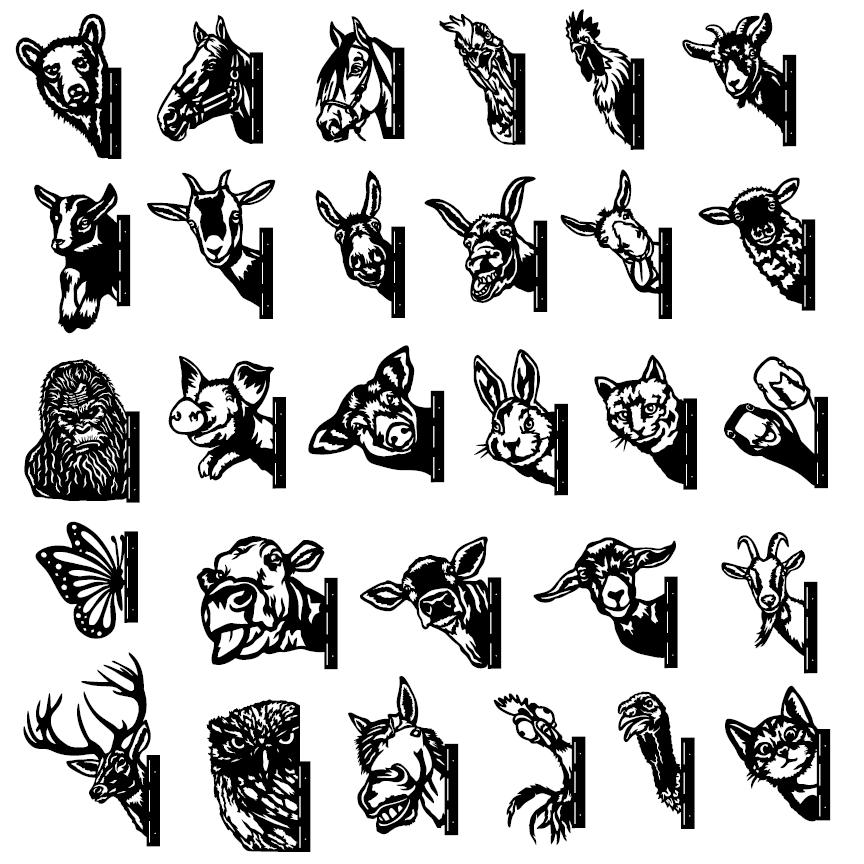 Free Peekaboo Animals