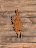 Chicken Garden Stake No. 6 – Corten Steel Garden Art