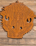 Emu Head Wall Art – Detailed Corten Steel Garden Decor