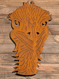 Emu Head Wall Art – Corten Steel Garden Decor